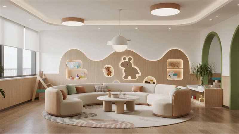 自然童趣與簡約美學融合，合肥親子度假民宿裝修設計效果圖